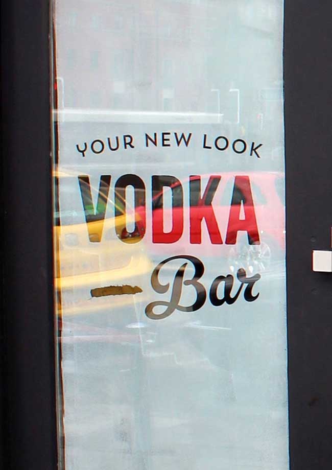 New Revolution Vodka Bar Design