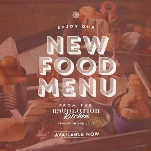 Revolution Food Menu Thumbnail