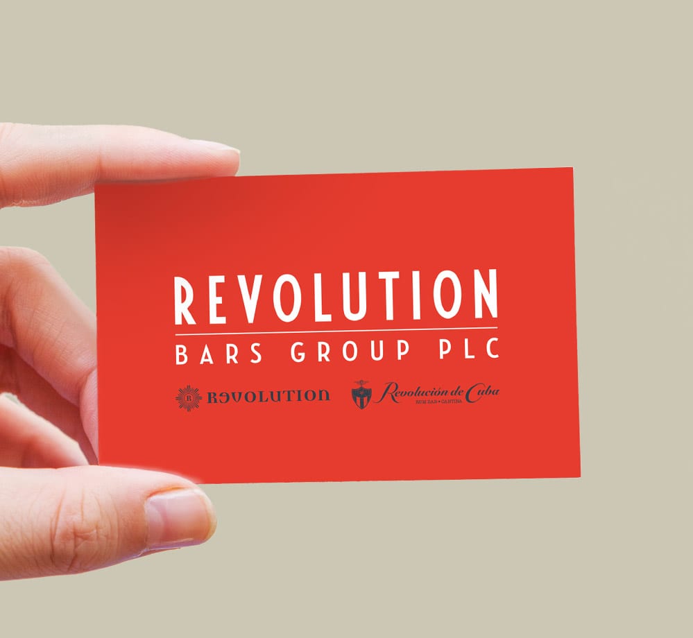 branding rev bars card