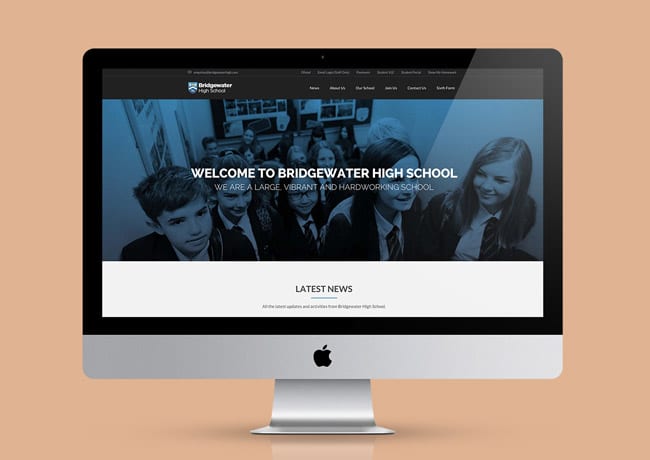 bridgewater school website design