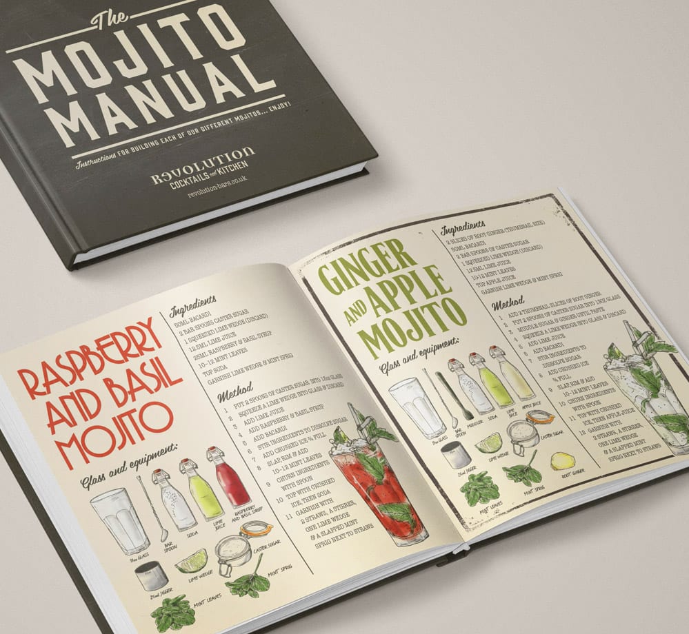 illustration mojito book design