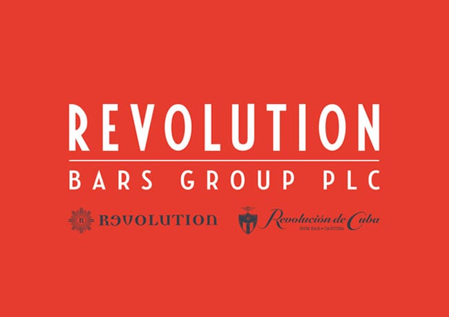 revolution bars group logo brand design
