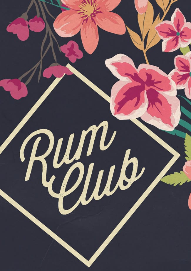rum club logo poster detail