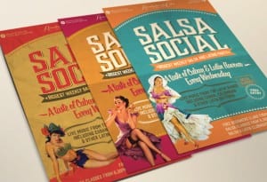 salsa social posters set