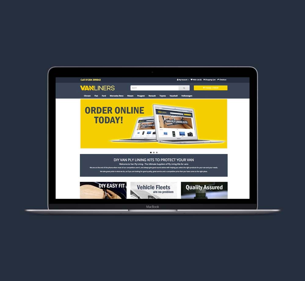 Van Liners Ecommerce Website