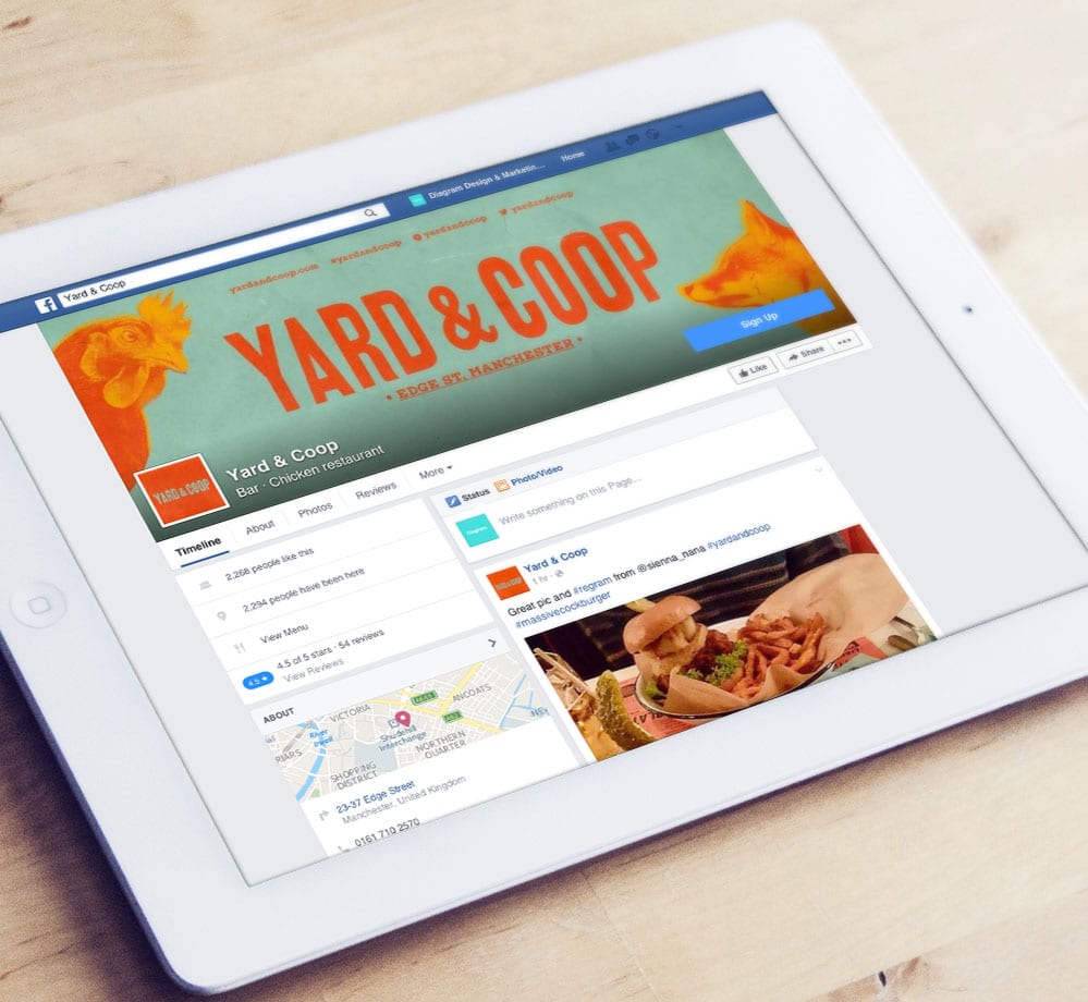Yard and Coop Facebook Page Ipad